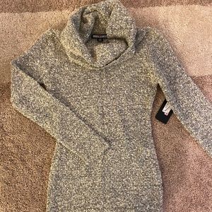 Cool neck sweater dress